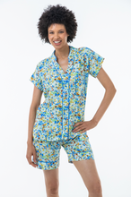 Load image into Gallery viewer, Periwinkle - Manderin Short Sleeve Top &amp; Short Pant
