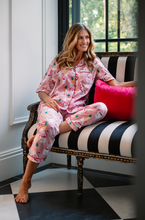 Load image into Gallery viewer, Pink Flamingo 100% Indian Cotton Pjs - Long Sleeve Top and Long Pant
