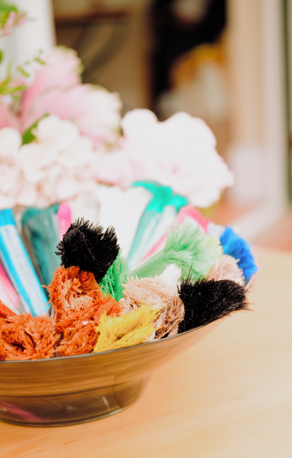 Ostrich Feather Keyrings