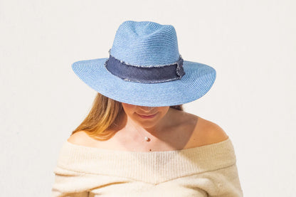 Tau Collection | Azure Fedora Blue Melange