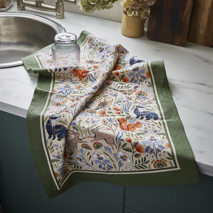 Black Thorn Tea Towel