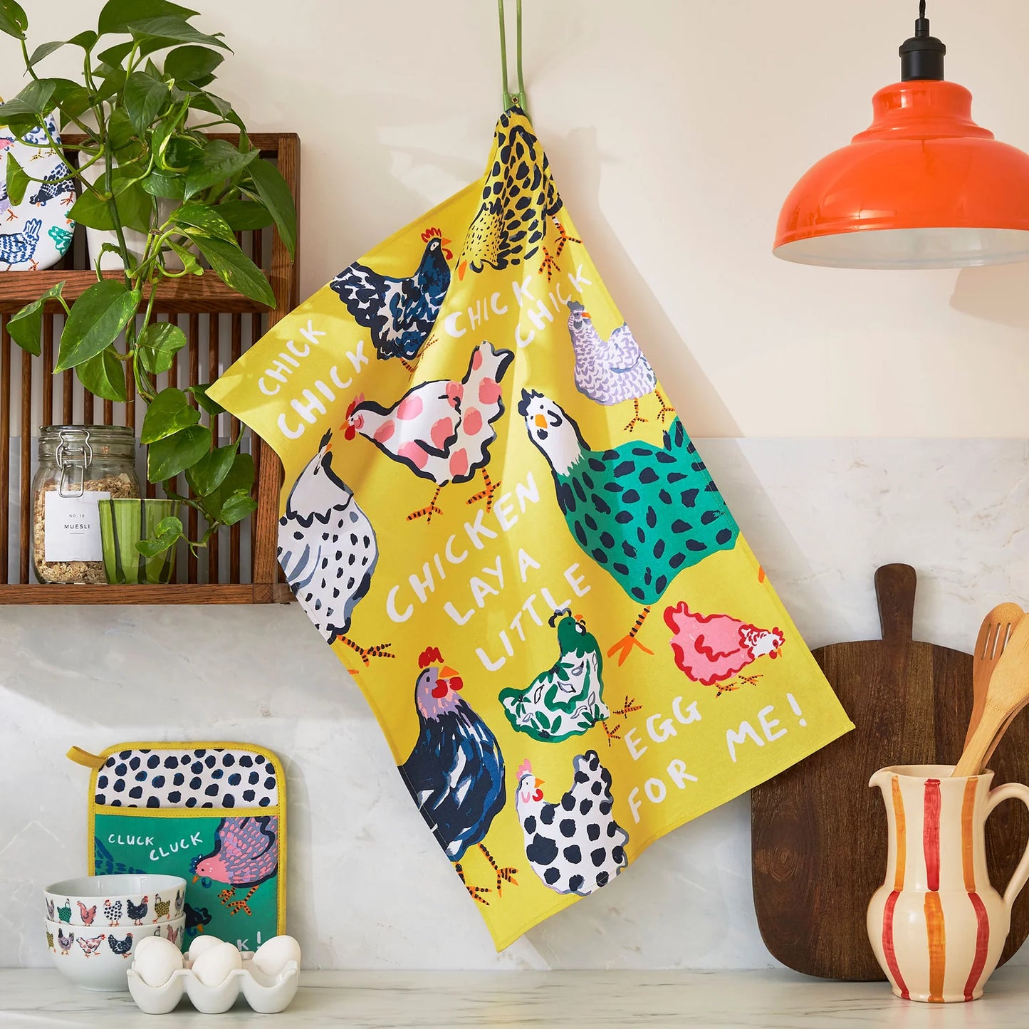 Chic Chicken Tea Towel