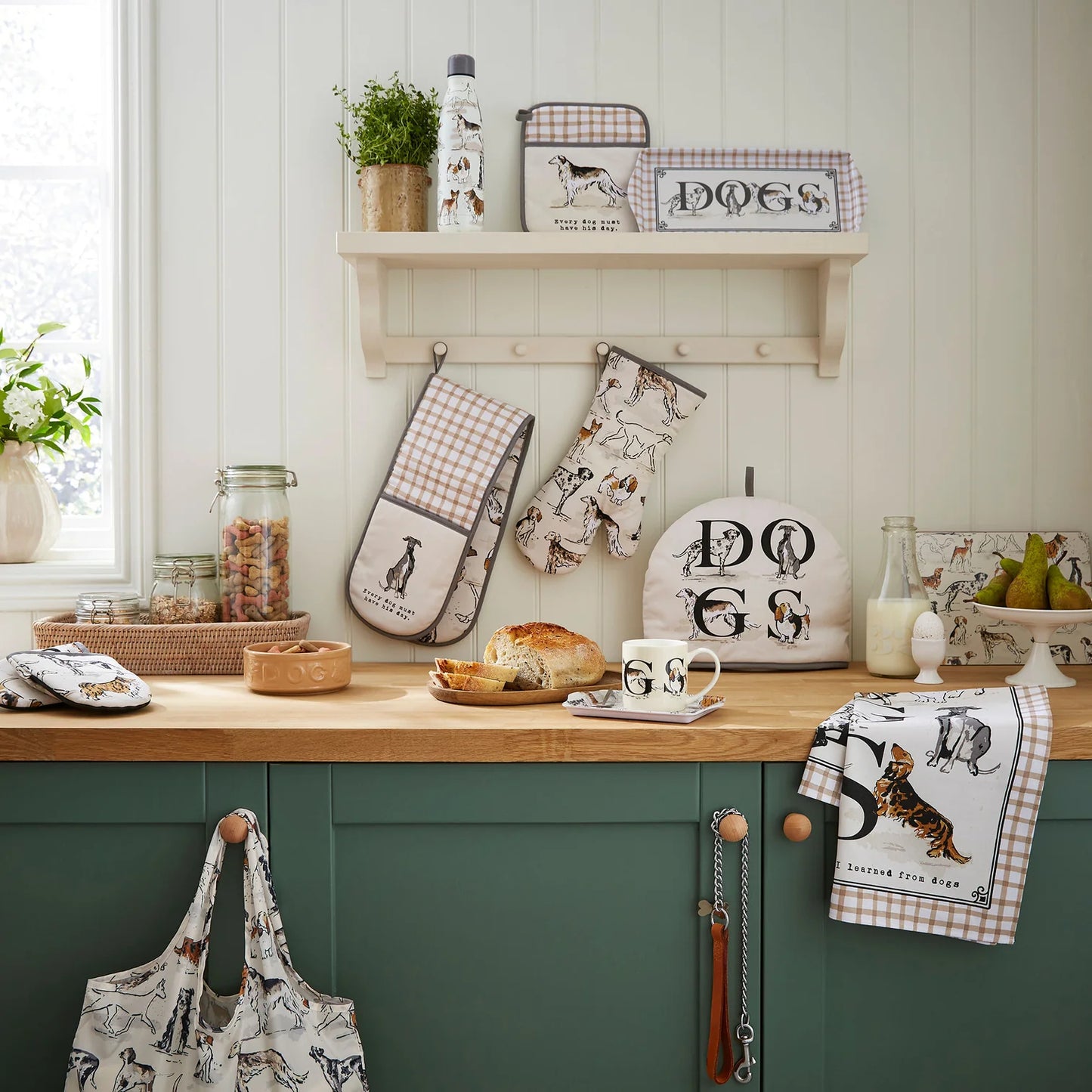 County Dogs Tea Towel