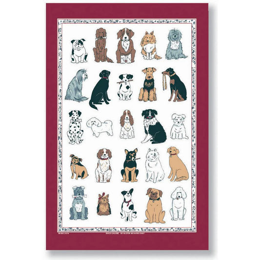 Dogs Galore Tea Towel Cotton