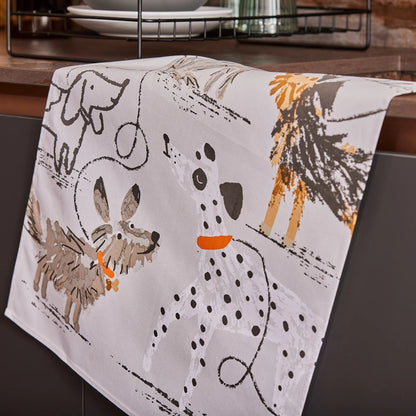 Dogs Days Tea Towel