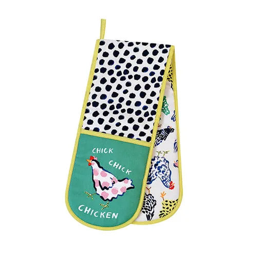 Chic Chicken Double Oven Gloves