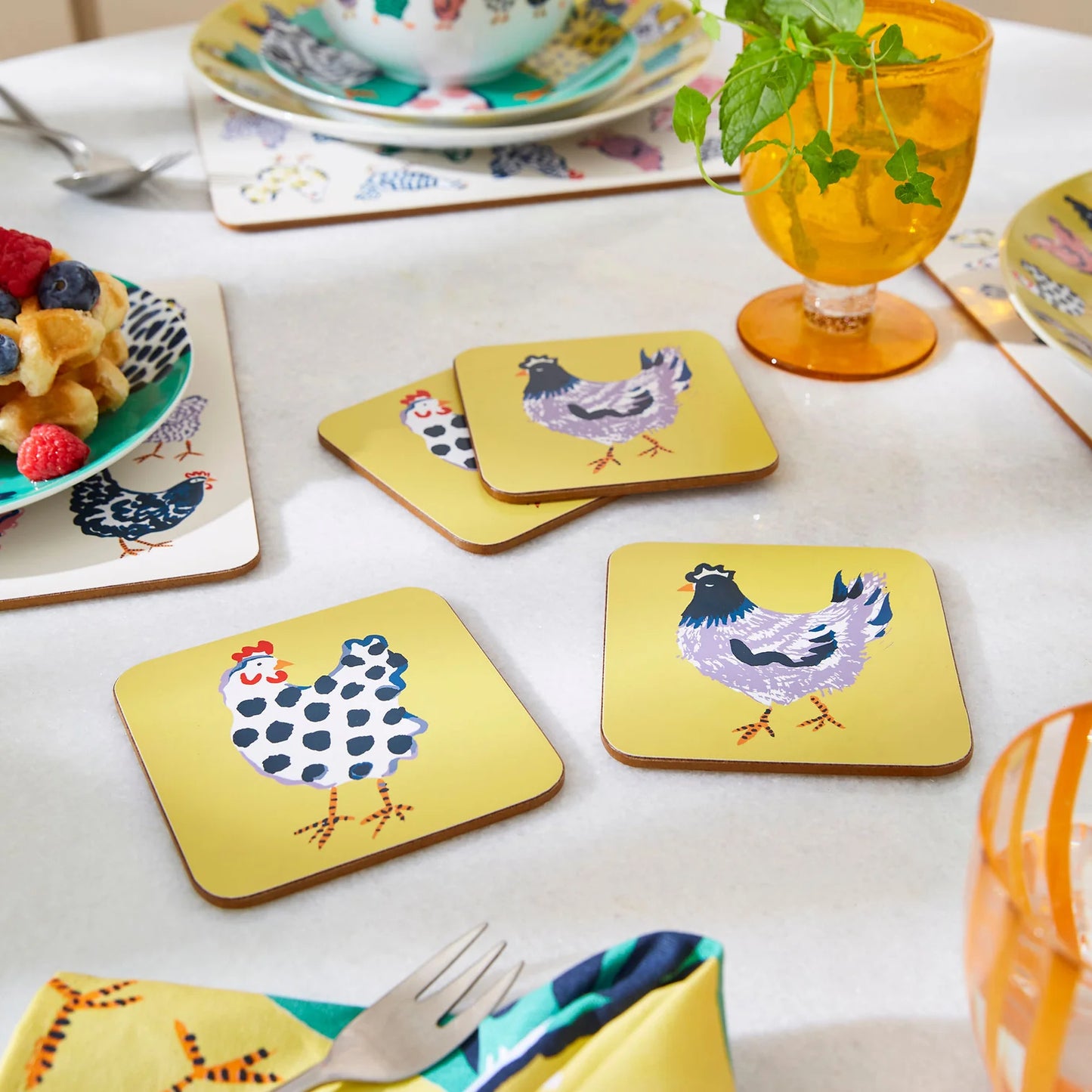 Chic Chicken Coasters