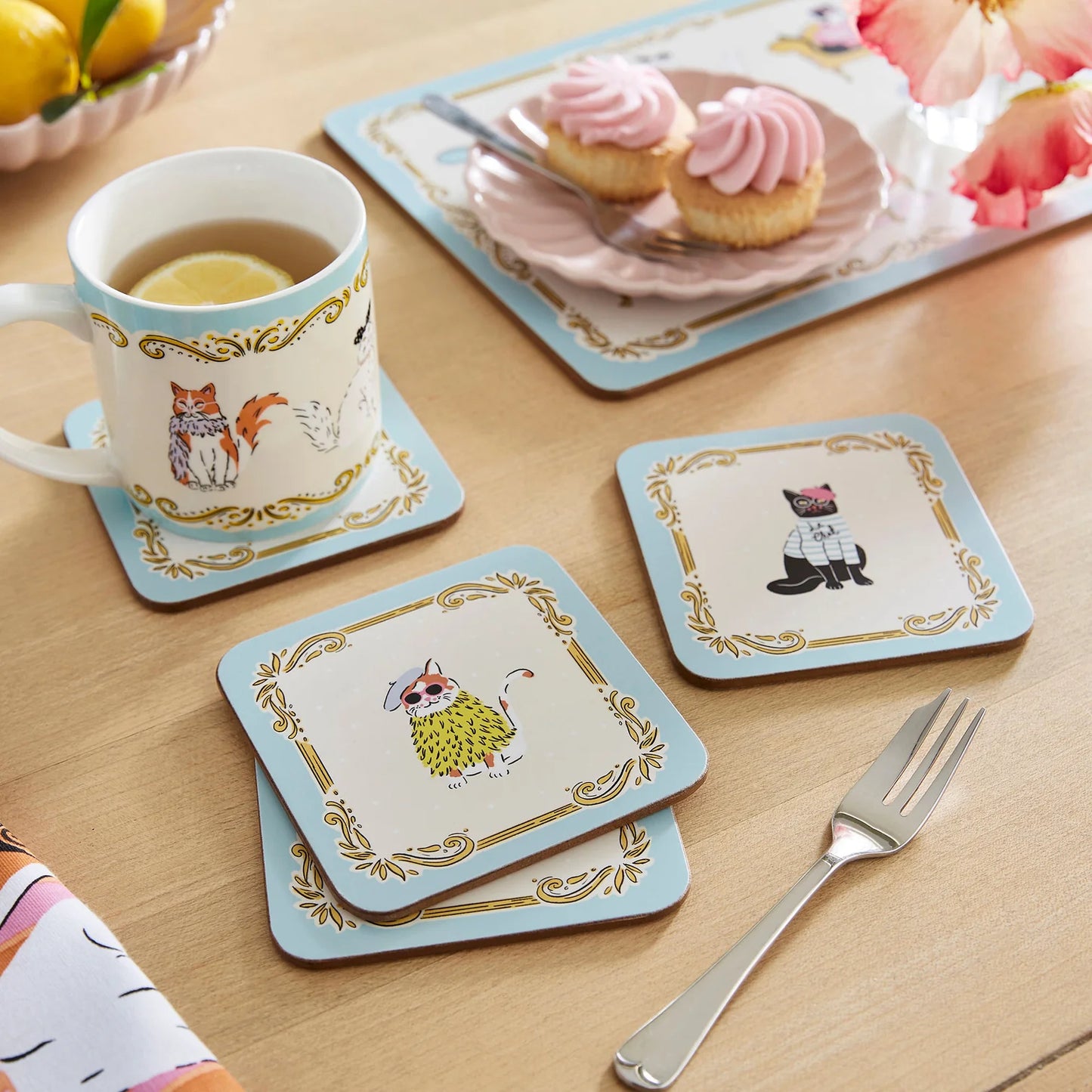 Cool Cat Coasters