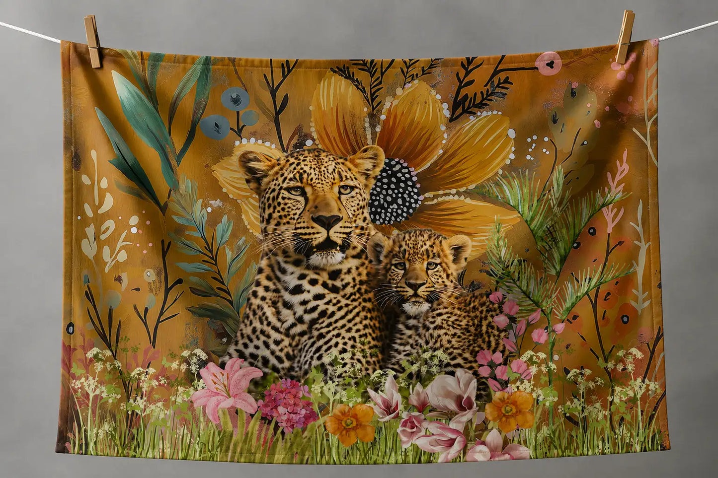 Baby Cheetah | Tea Towel |64x44