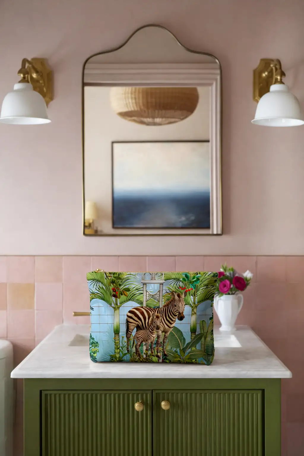 Baby  Zebra| Vanity Bag 30 x 15 cm