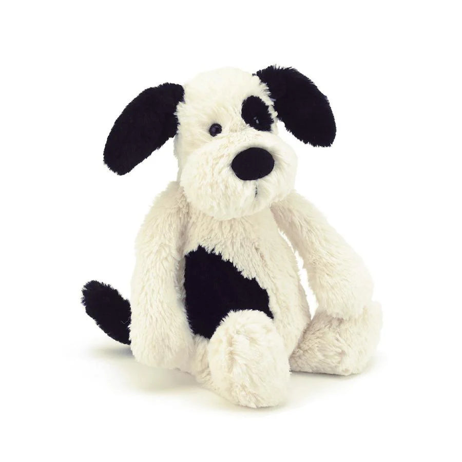 Bashful Black and Cream Puppy | Little