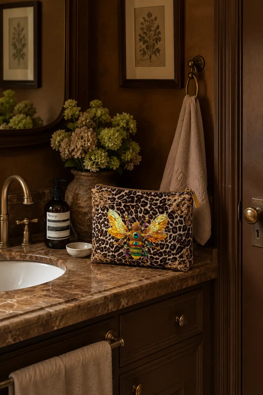 Bee and Butterfly | Vanity Bag  |30 x 15 cm