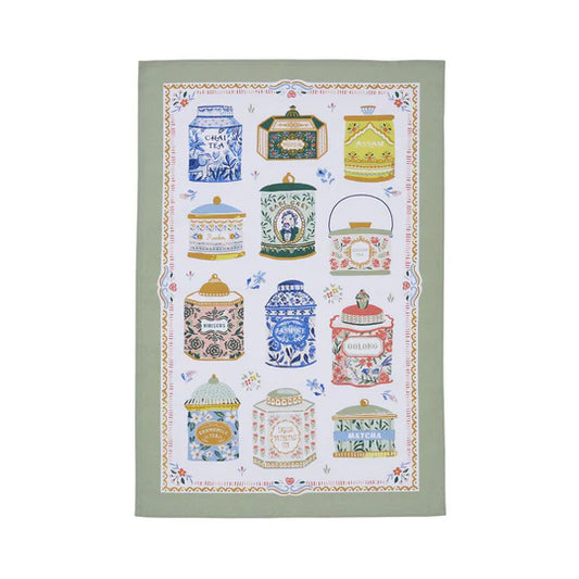 Tea Tins Tea Towel