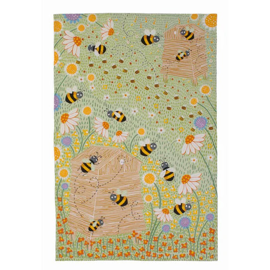 Daisy Bee Tea Towel