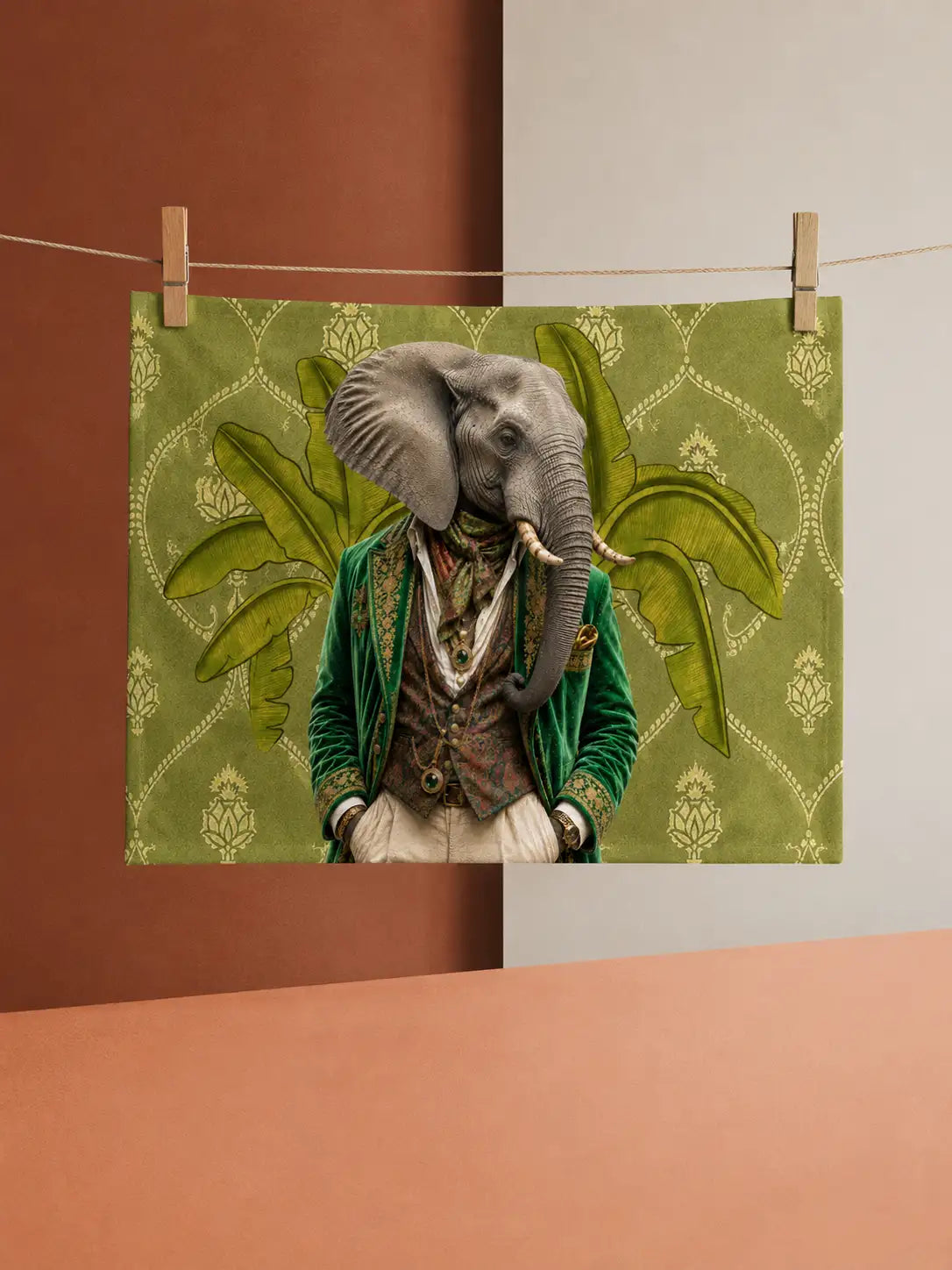The Tourist Elliott The Elephant | Tea Towel 64 x 44 cm