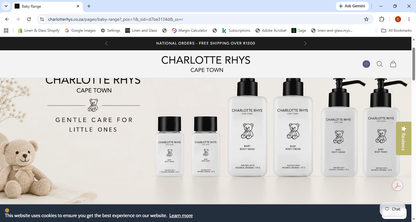Charlotte Rhys Baby Range