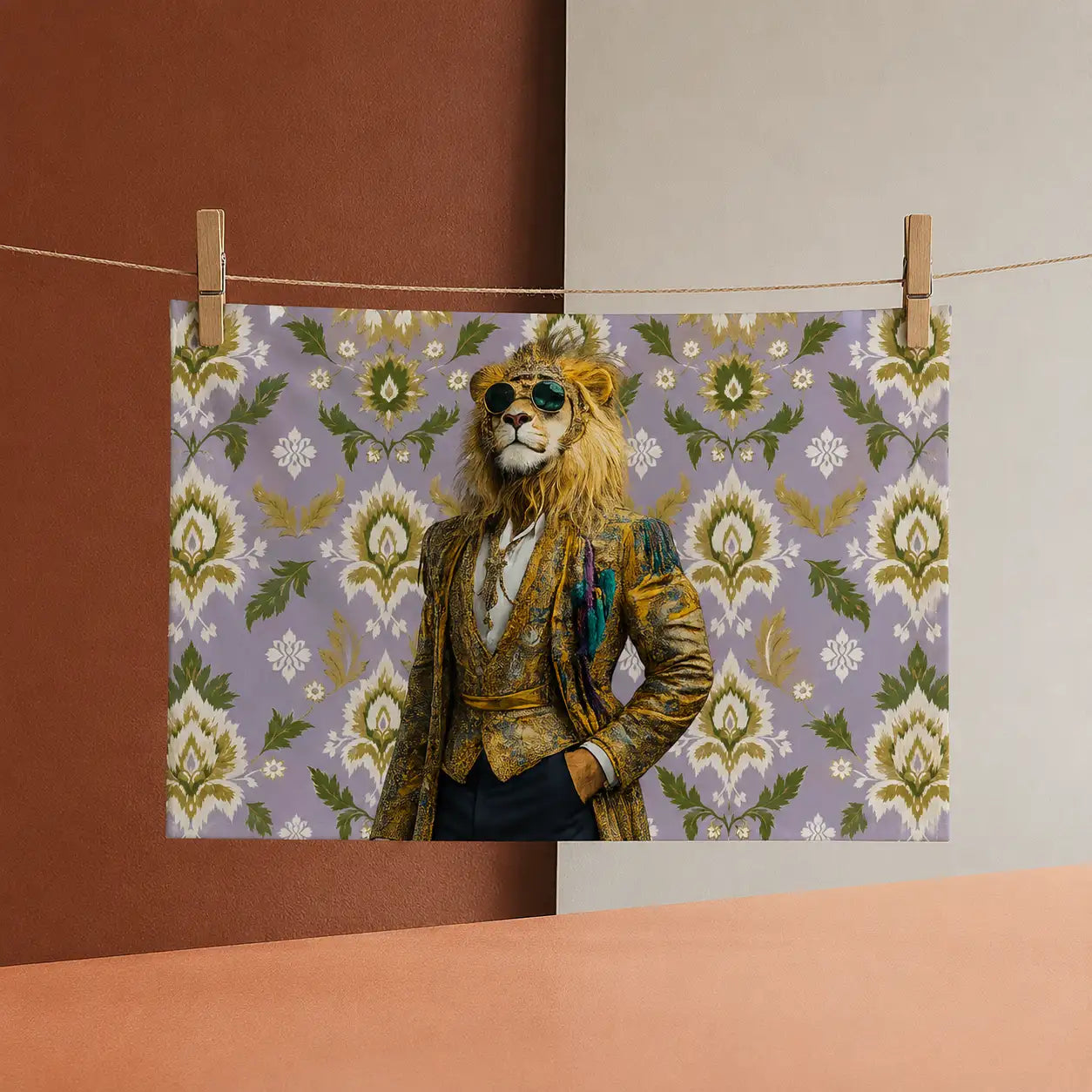 The Tourist Levi The Lion | Tea Towel 64 x 44 cm