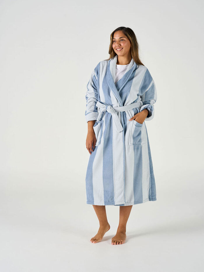 Plush Fleece Gown| Cornflower