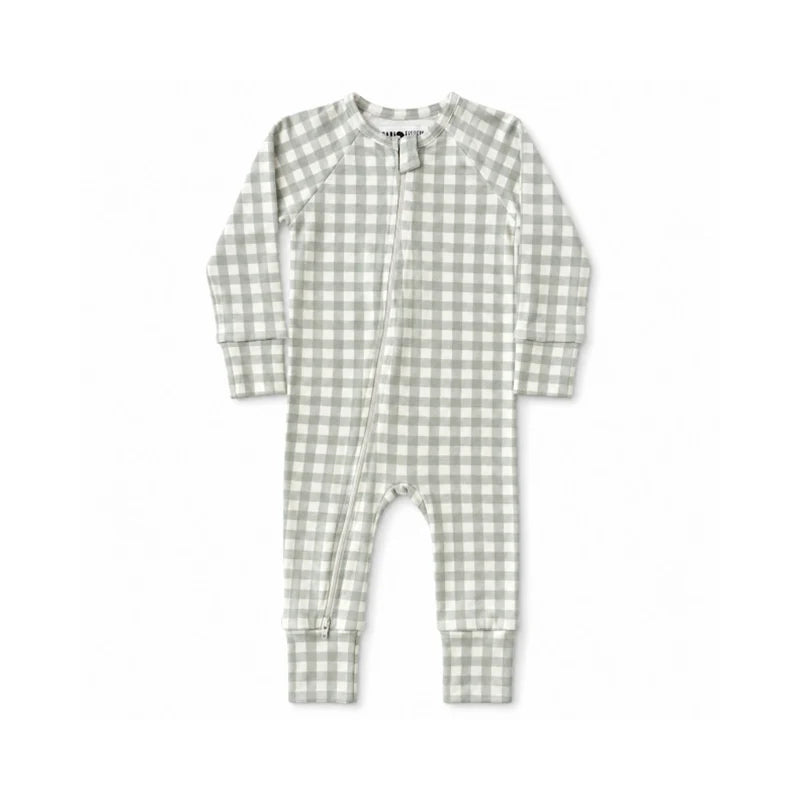 Adapt Romper | Sage Green Gingham