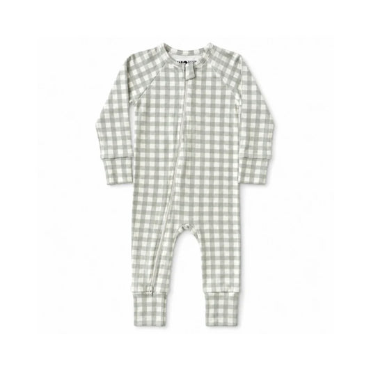 Adapt Romper | Sage Green Gingham