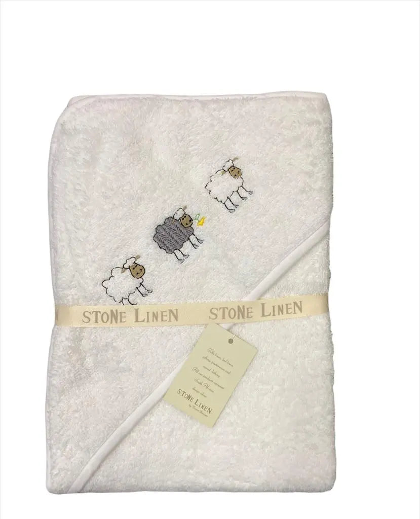 Baby Hooded Cotton Towel - Sheep