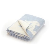 Load image into Gallery viewer, Bashful Blue Bunny Blanket
