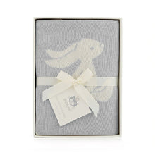Load image into Gallery viewer, Bashful Silver Bunny Blanket
