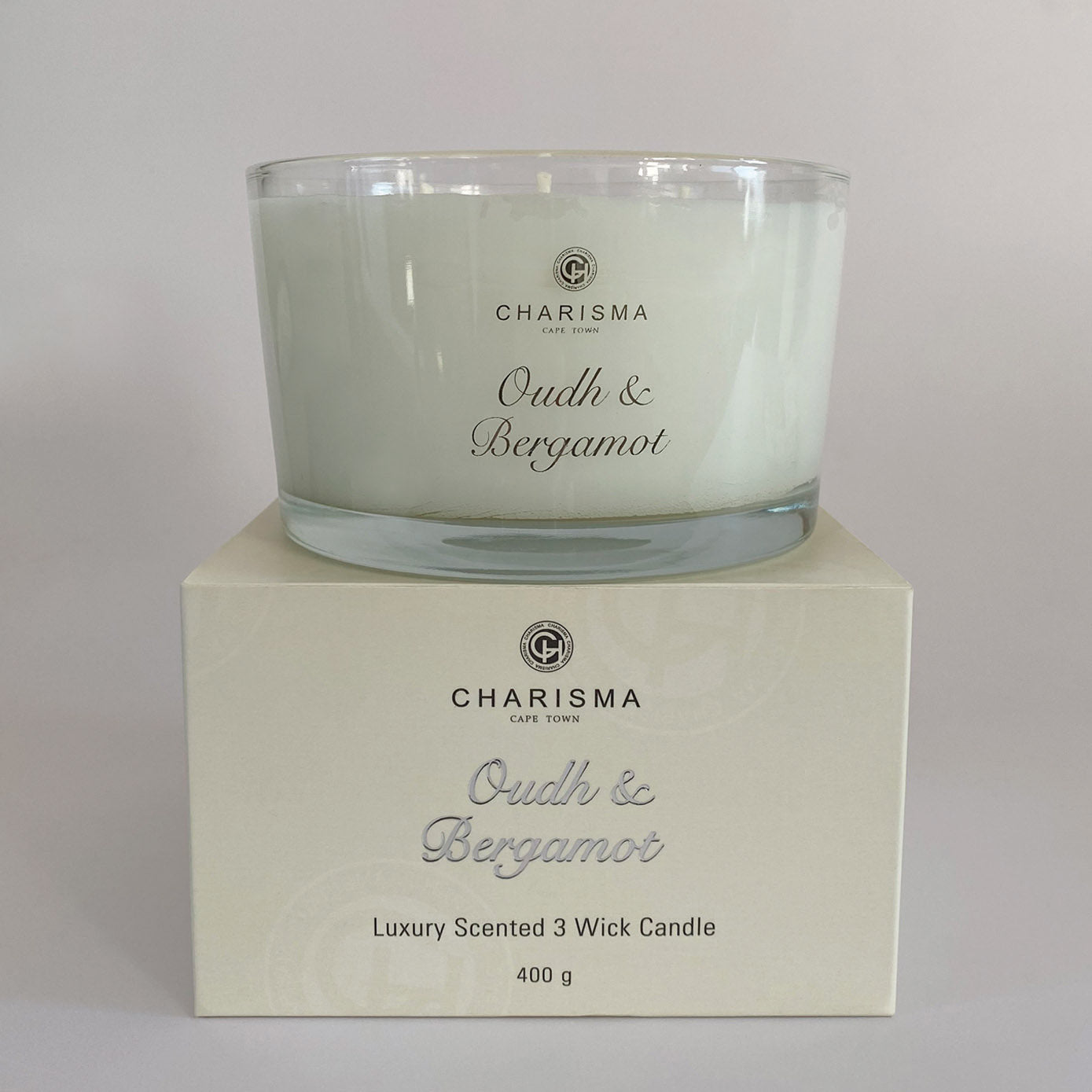 Oudh & Bergamot 3 Wick candle