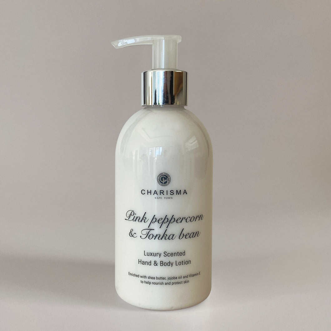 Pink peppercorn & Tonka Bean Hand and Body Lotion