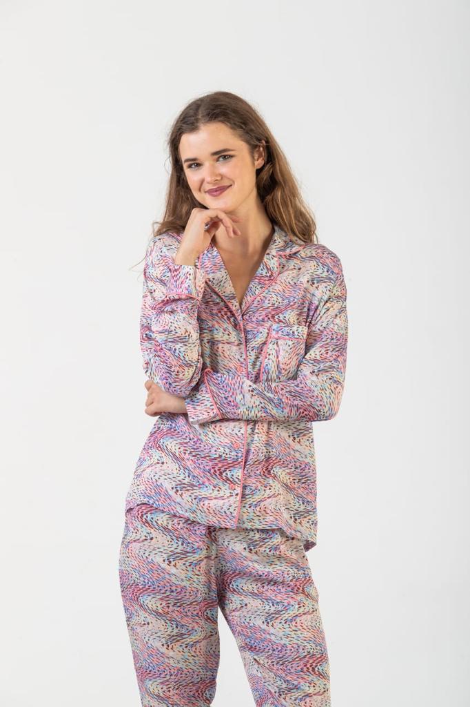 Tapestry Rayon Classic Pjs - Long Top & Pant