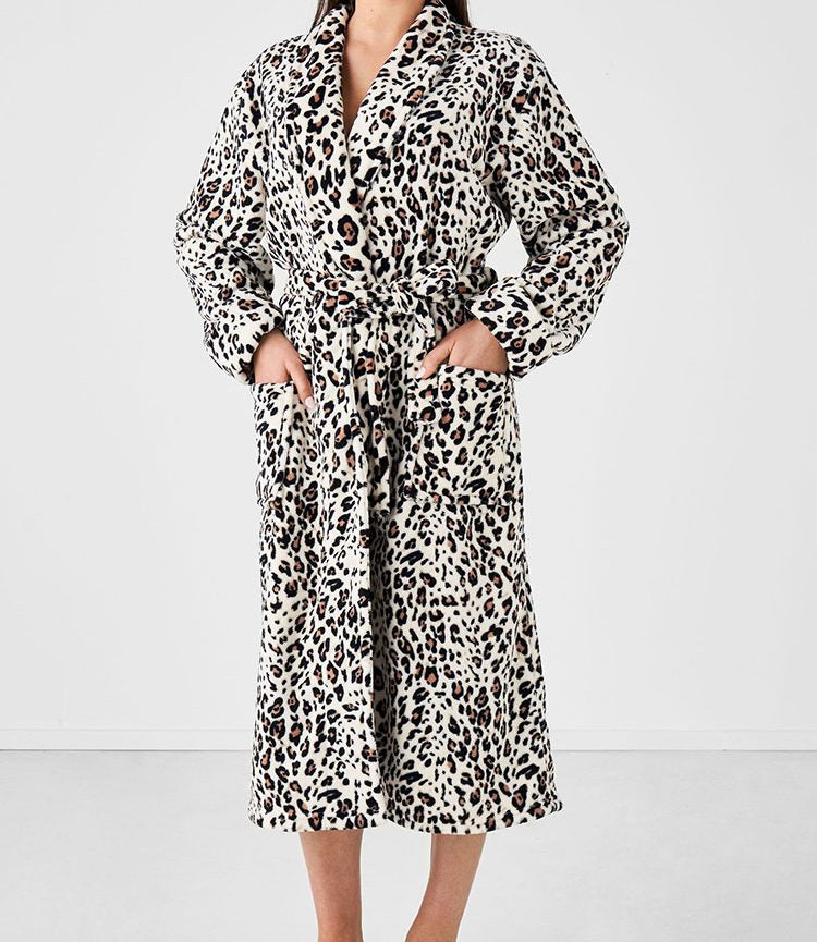 Plush Leopard Gown