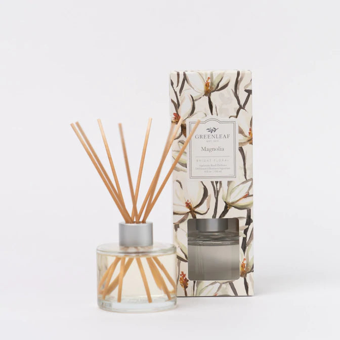 Magnolia Signature Reed Diffuser – Linen and Glass